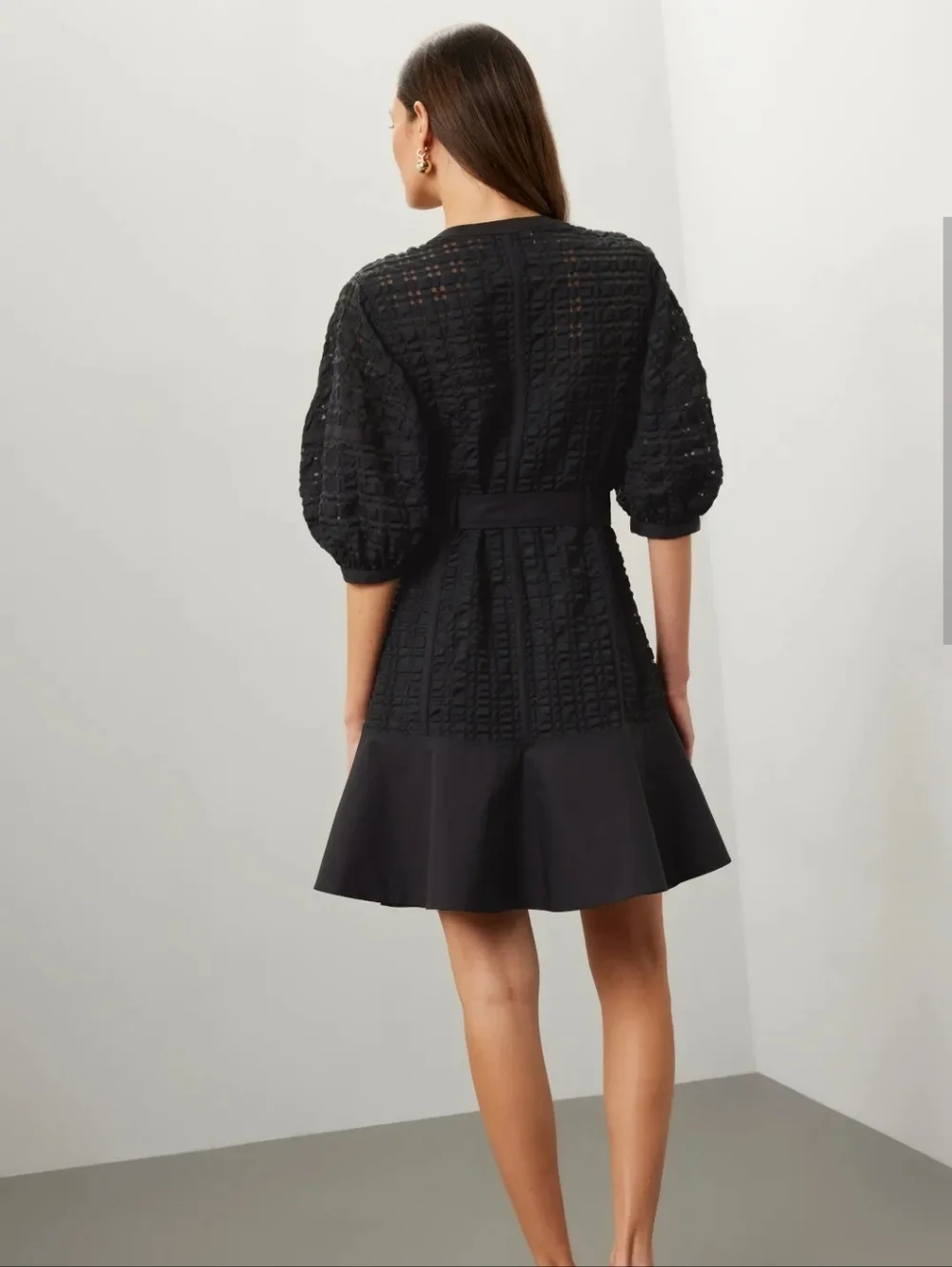 3.1 Phillip Lim Puff Sleeve Dress Size Large MSRP $595